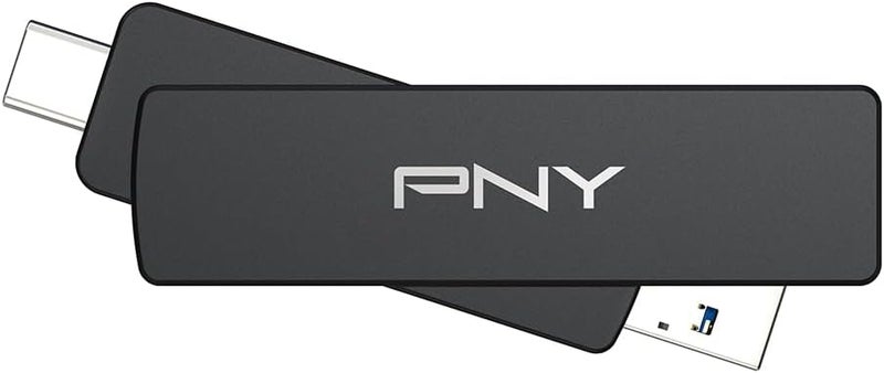 PNY 256 جيجابايت ديو لينك V3 USB 3.2 الجيل 2 نوع-C و نوع-A OTG فلاش درايف سرعات قصوى قراءة/كتابة 1000/800 ميجابايت/ثانية تخزين خارجي متنقل متوافق مع الهواتف الذكية/الأجهزة اللوحية/الحواسيب المحمولة/الحواسيب المكتبية - Image 3